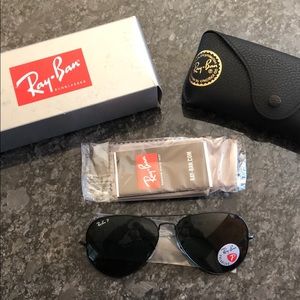 Ray Ban Polarized Aviator Sunglasses